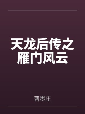 天龙后传之雁门风云封面